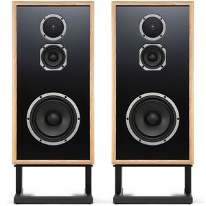 KLH Model Four 8" Three-Way Acoustic Suspension Loudspeaker System - White Oak, , hires