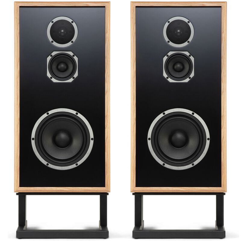 KLH Model Four 8" Three-Way Acoustic Suspension Loudspeaker System - White Oak, , hires