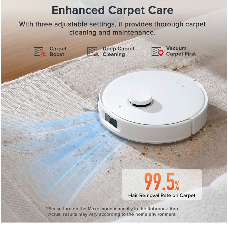 Roborock Qrevo Curv 5A1 Wi-Fi Connected Auto-Empty Pet Robotic Vacuum/Mop Combo with Voice Control & Cleaning Station, , hires