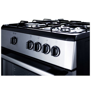 Summit 24 in. 2.5 cu. ft. Gas Range with 4 Sealed Burners - Stainless Steel, , hires