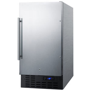 Summit 18" 2.7 Cu. Ft. Built-In Upright Compact Freezer with Adjustable Shelves & Digital Control - Stainless Steel, , hires