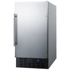 Summit 18 in. 2.7 cu. ft. Built-In Frost Free Compact Upright Freezer with Adjustable Shelves - Stainless Steel, , hires