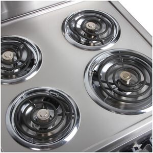 Avanti 24 in. 2.6 cu. ft. Electric Range with Coil Burners - Stainless Steel, , hires