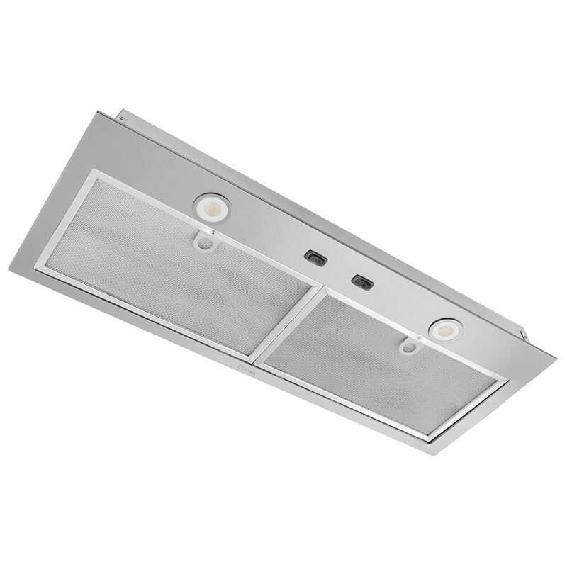Broan BBN1 Series 30 in. Ceiling Style Range Hood with 2 Speed Settings, 300 CFM, Convertible Venting & 2 LED Lights - Stainless Steel, , hires