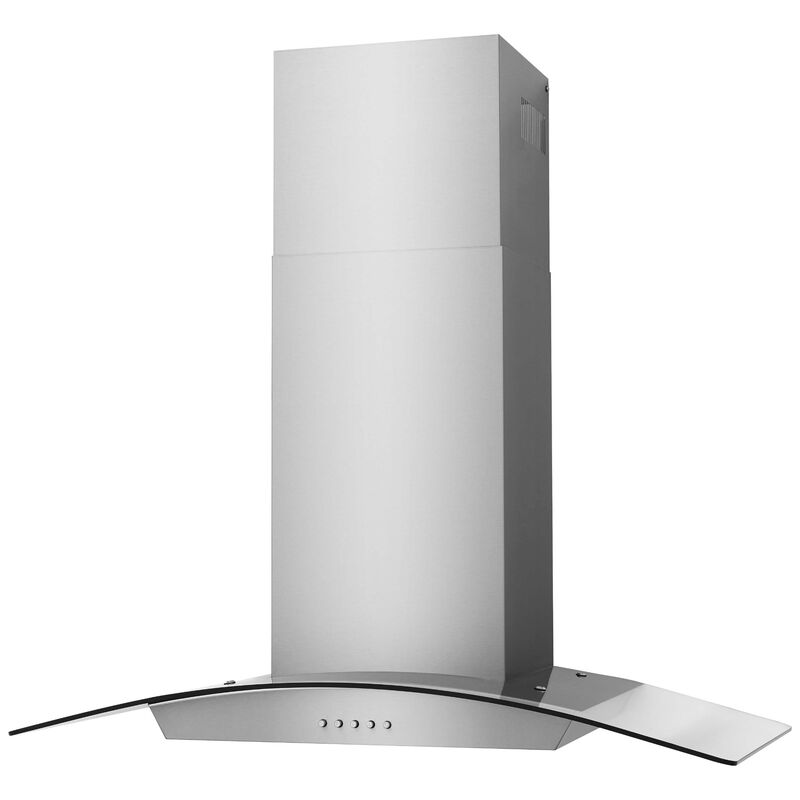 Frigidaire 36 in. Ducted Chimney Style Range Hood with 340 CFM, 3 Fan Speeds & 2 LED Lights - Stainless Steel, , hires