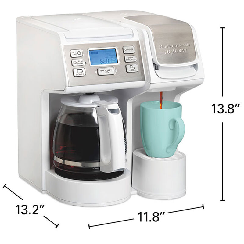 Hamilton Beach FlexBrew Gen4 Trio Coffee Maker - White, , hires