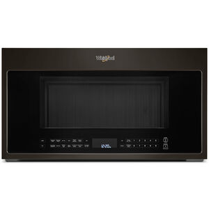Whirlpool 30 in. 1.9 cu. ft. Over-the-Range Microwave with 10 Power Levels, 400 CFM & Sensor Cooking Controls - Fingerprint Resistant Black Stainless, , hires