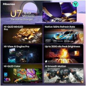 Hisense - 116" Class U7 Series ULED Mini-LED 4K UHD Smart Google TV, , hires