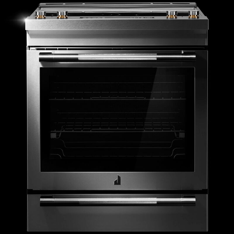 JennAir 30 in. 6.8 cu. ft. Air Fry True European Convection Slide-In Electric Range with Radiant Burners - Stainless Steel, , hires
