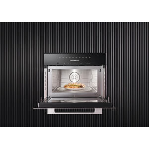 Miele 24 in. 1.6 cu. ft. 900W Built-In Microwave with Sensor Cooking - Clean Steel, , hires