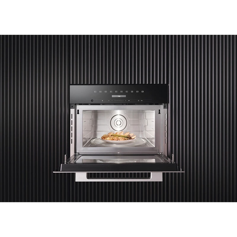 Miele 24 in. 1.6 cu. ft. 900W Built-In Microwave with Sensor Cooking - Clean Steel, , hires