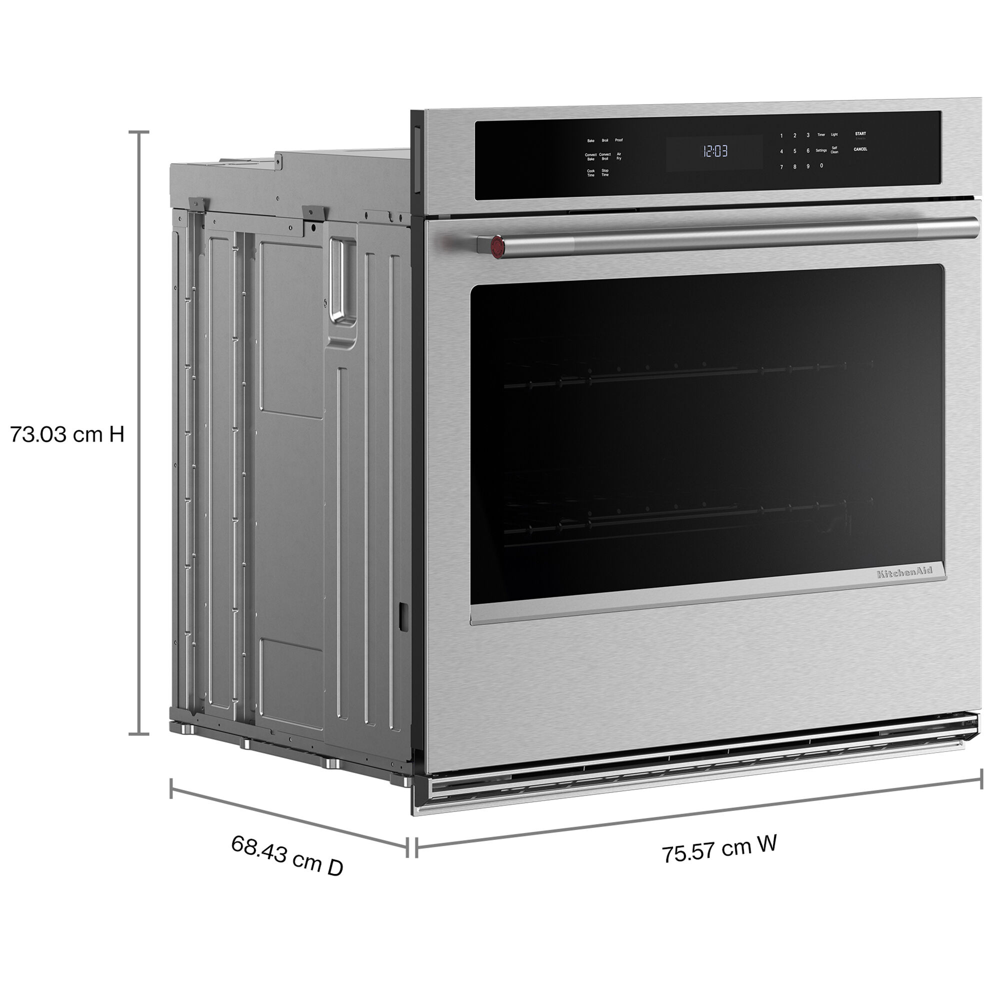 KitchenAid 30 in. 5.0 cu. ft. Electric Single Wall Oven with True