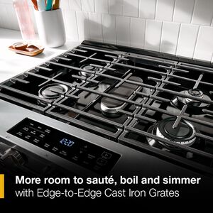 Whirlpool 30 in. 5.0 cu. ft. Smart Air-Fry Standard Convection Slide-In Range with 5 Sealed Burners - Fingerprint Resistant Stainless Steel, , hires