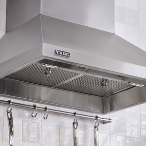 Viking 3 Series 30 in. Convertible Chimney Style Range Hood with 460 CFM & 2 LED Lights - Stainless Steel, Stainless Steel, hires