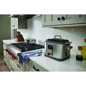 Wolf 36 in. 6-Burner Natural Gas Rangetop with Power Burner - Stainless Steel, , hires