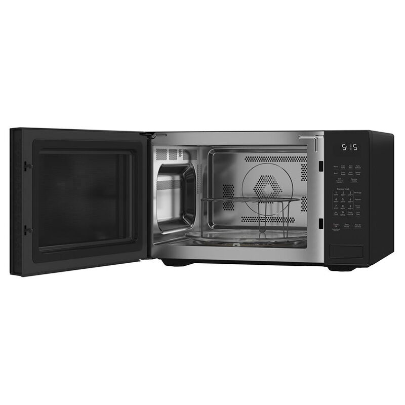 Cafe 22 in. 1.5 cu.ft Countertop Smart Microwave with 10 Power Levels & Sensor Cooking Controls - Black, Black, hires
