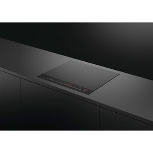 Fisher & Paykel Series 7 24 in. 4-Burner Induction Cooktop with Simmer Burner & Power Burner - Black Glass, , hires