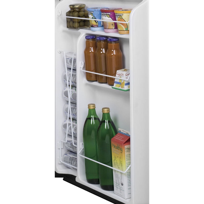 GE 20 in. 4.4 cu. ft. Mini Fridge with Freezer Compartment - Clean Steel, Clean Steel, hires