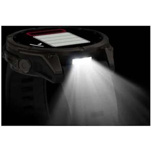 Garmin fenix 9 47 mm, AMOLED Smart Watch - Carbon Gray DLC Titanium with Black Silicone Band, , hires