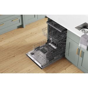 Whirlpool 24 in. Top Control Dishwasher with 47 dBa Sound Level, 3rd-Rack & Pocket - Fingerprint Resistant Stainless, , hires