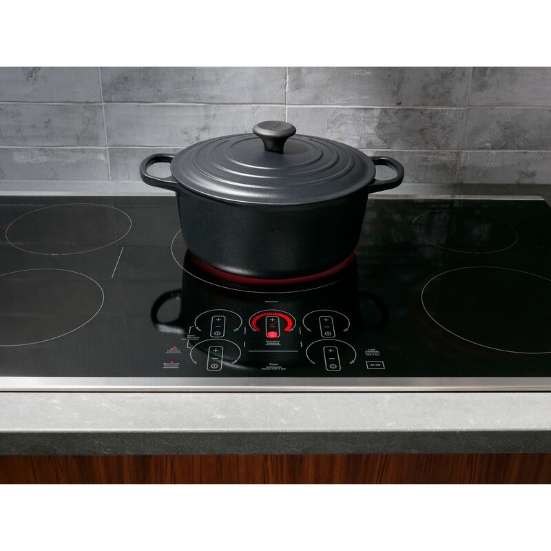 GE Profile 36 in. 5-Burner Smart Induction Cooktop with Simmer Burner & Power Burner - Stainless Steel, , hires