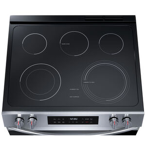 Frigidaire 30 in. 5.3 cu. ft. Air-Fry Standard Convection Electric Range with Smoothtop Burners - Stainless Steel, , hires