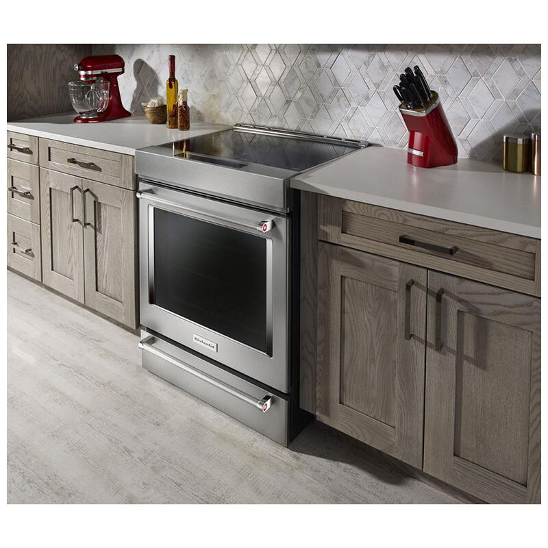 Electric Range With 4 Smoothtop Burners, Slide In Range Too Tall For Countertop