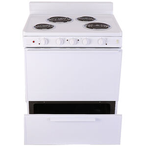 Premier 30 in. 3.9 cu. ft. Oven Freestanding Electric Range with 4 Coil Burners - White, , hires
