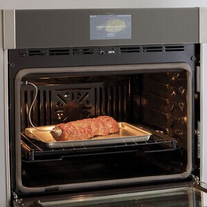 GE Profile 30 in. 10 cu. ft. Smart Top Control Electric Double Wall Oven with True European Convection - Stainless Steel, Stainless Steel, hires