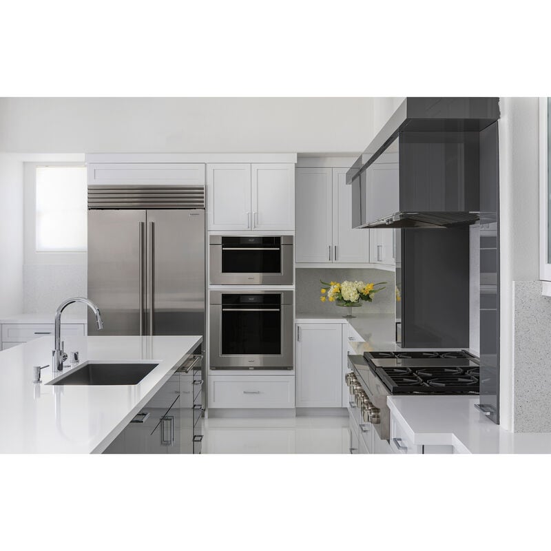 Wolf M Series 30 in. 2.4 cu. ft. Steam Electric Single Wall Oven with Dual Convection - Stainless Steel, , hires