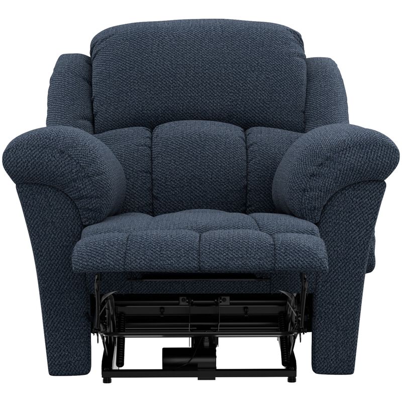 Catnapper Blarney Power Wall Hugger Recliner with Heat & Massage - Navy, Navy, hires