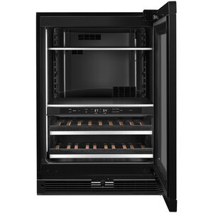 JennAir 24 in. 5.0 cu. ft. Built-In Beverage Center with Fixed Shelves & Digital Control Right Hinged - Custom Panel Ready, , hires