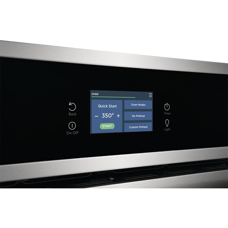 Frigidaire Gallery 27 in. 3.8 cu. ft. Steam Electric Single Wall Oven with True European Convection - Stainless Steel, Stainless Steel, hires