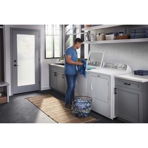 Maytag 27.75 in. 4.8 cu. ft. Top Load Washer with Extra Power Button - White, White, hires