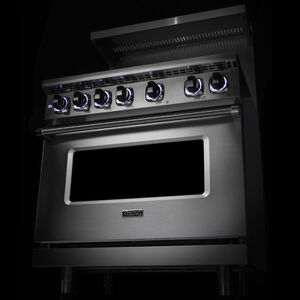 Viking 7 Series 30" Freestanding Dual Fuel Range with 4 Sealed Burners, Griddle & 5.6 Cu. Ft. Single Oven - Stainless Steel, , hires