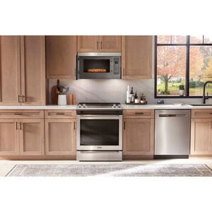 Maytag 30 in. 1.1 cu. ft. 1000W Over-the-Range Microwave with 300 CFM & Sensor Cooking - Fingerprint Resistant Stainless, , hires