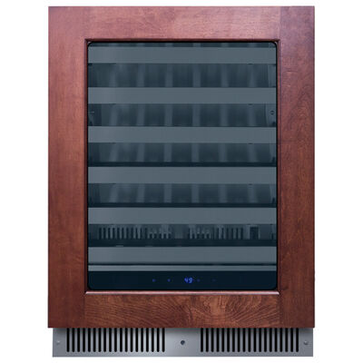 Summit 24 in. Undercounter Wine Cooler with Metal Racks, Single Temperature Zone & 33 Bottle Capacity - Custom Panel Ready | SDHW2442PNR