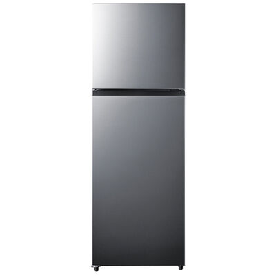 Summit 24 in. 11.5 cu. ft. Left-Hinged Counter Depth Top Freezer Refrigerator - Stainless Steel Look | FF1142PLLHD