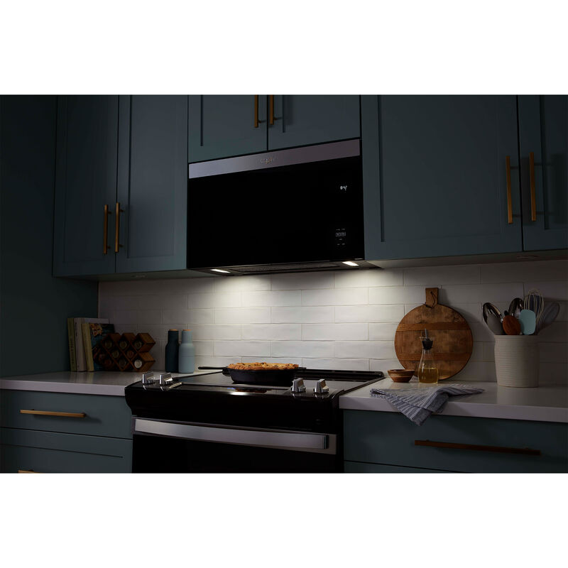 Whirlpool 30 in. 1.1 cu. ft. 1000W Over-the-Range Microwave with 300 CFM & Sensor Cooking - Fingerprint Resistant Stainless, Fingerprint Resistant Stainless, hires