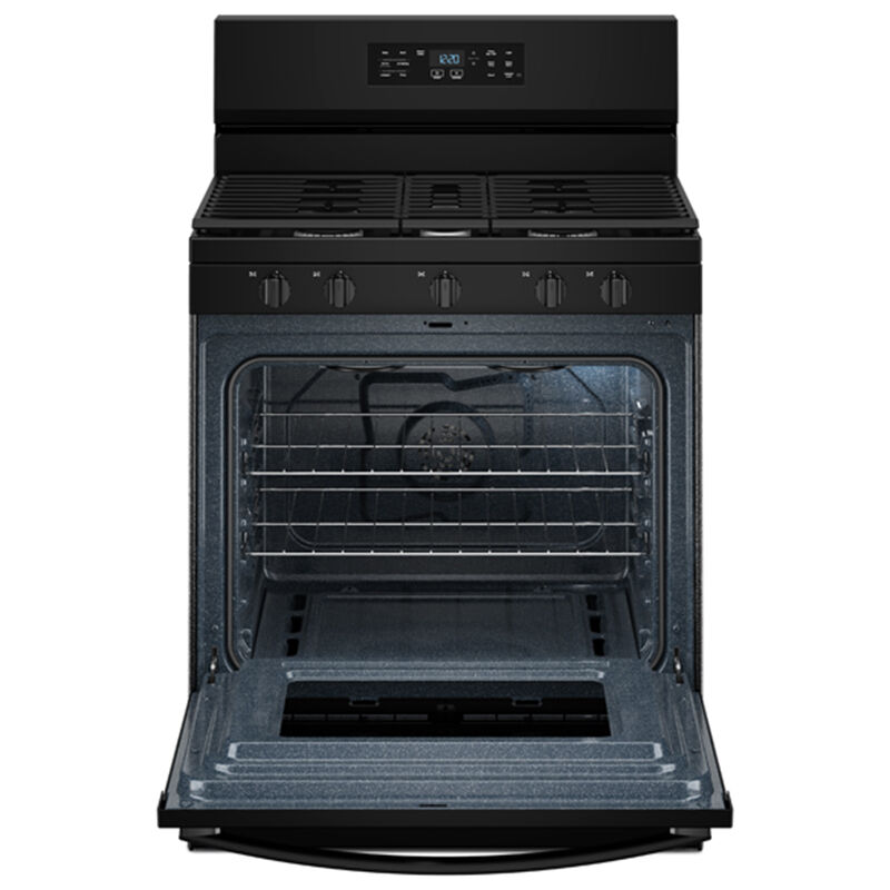Whirlpool 30 in. 5.0 cu. ft. Air-Fry Standard Convection Gas Range with 5 Sealed Burners - Black, , hires