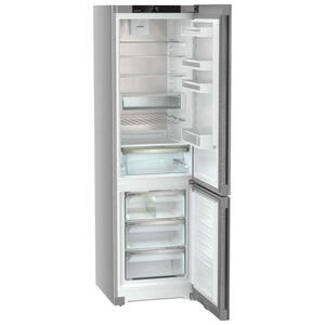 Liebherr Plus 24 in. 12.8 cu. ft. Smart Counter Depth Bottom Freezer Refrigerator with Ice Maker - Stainless Steel, , hires