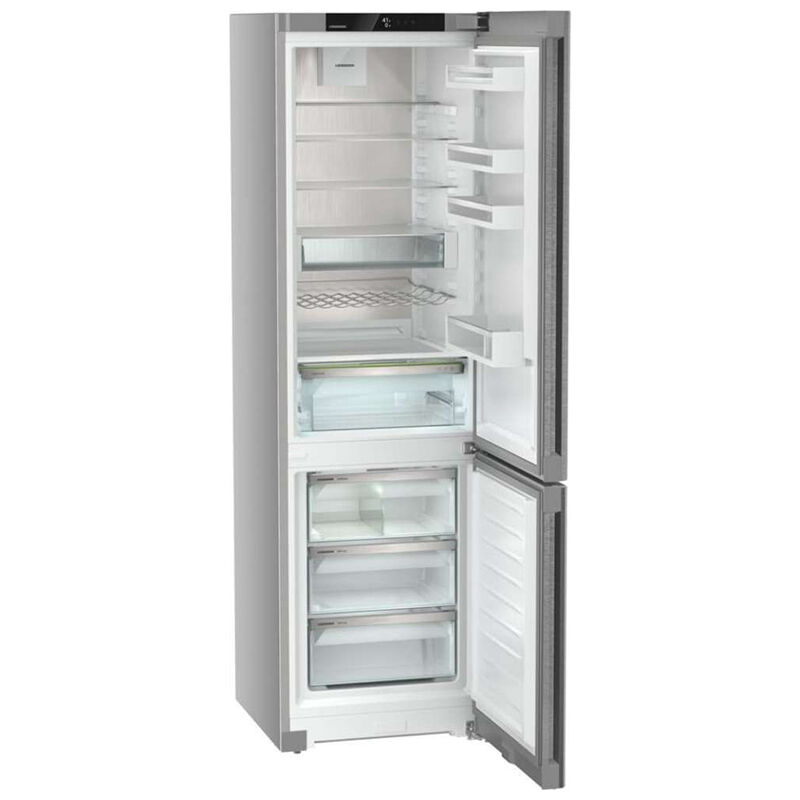 Liebherr Plus 24 in. 12.8 cu. ft. Smart Counter Depth Bottom Freezer Refrigerator with Ice Maker - Stainless Steel, , hires