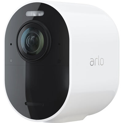 Arlo - Ultra 2 Spotlight Camera - Indoor/Outdoor 4K Wire-Free Security Camera with Color Night Vision (Add-On Camera) | VMC5040ULTR2