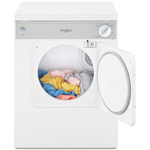 Whirlpool 24 in. 3.4 cu. ft. Stackable Compact Electric Dryer with Flexible Installation & Sensor Dry - White, , hires