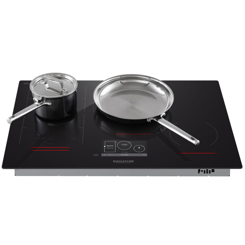 SKS 30 in. 4-Burner Smart Induction Cooktop with Simmer Burner & Power Burner - Black, , hires