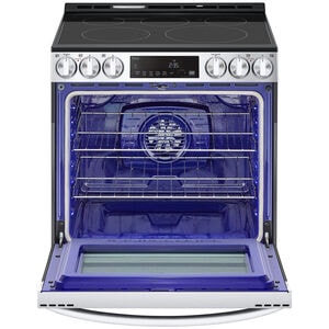 LG 30 in. 6.3 cu. ft. Smart Air Fry True European Convection Slide-In Electric Range with Radiant Burners - PrintProof Stainless Steel, , hires