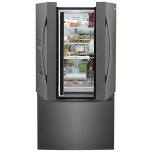 Frigidaire 36 in. 27.8 cu. ft. French Door Refrigerator with Ice & Water Dispenser - Black Stainless, Black Stainless, hires