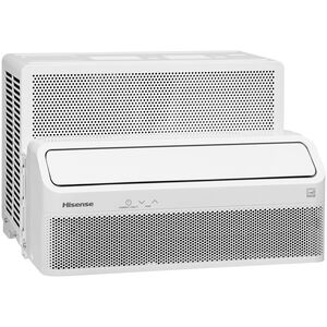 Hisense UltraSlim 12,000 BTU 115V Smart Energy Star Window Air Conditioner with Inverter, 3 Fan Speeds, Sleep Mode & Remote Control - White, , hires