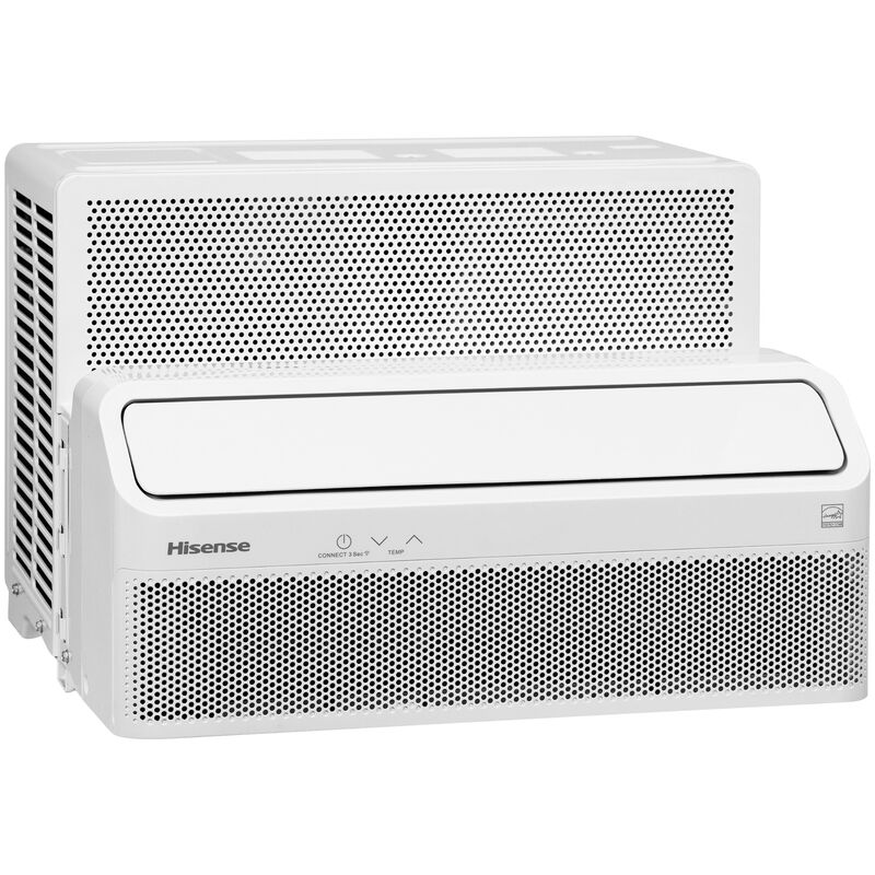 Hisense UltraSlim 12,000 BTU 115V Smart Energy Star Window Air Conditioner with Inverter, 3 Fan Speeds, Sleep Mode & Remote Control - White, , hires