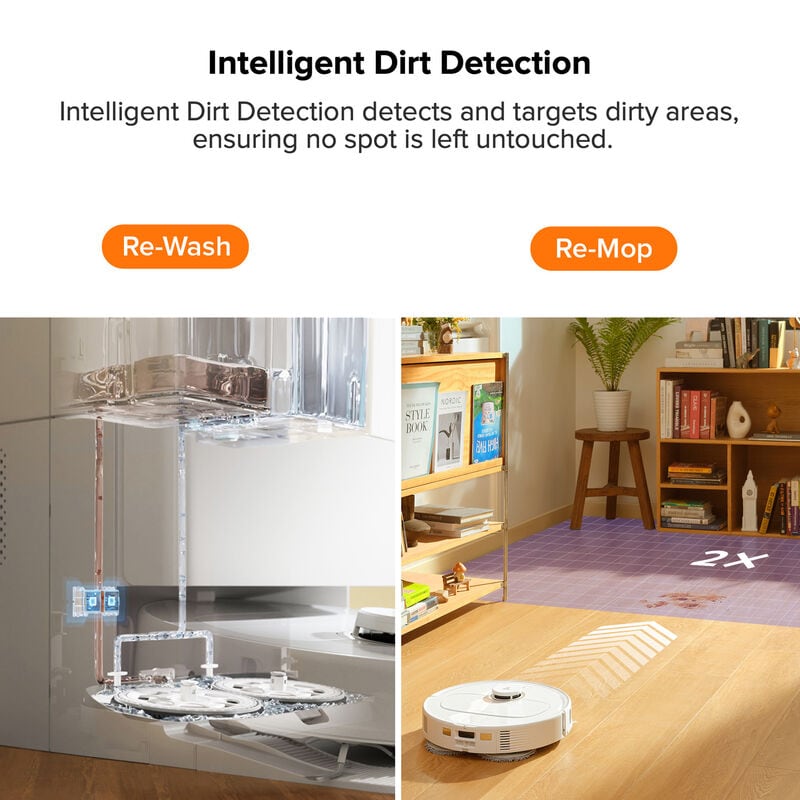 Roborock Qrevo Pro Wi-Fi Connected Auto-Empty Robotic Vacuum/Mop Combo with Voice Control, , hires